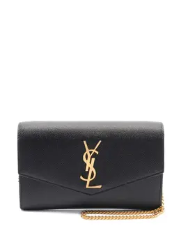 Saint Laurent: Чёрная сумка через плечо  Uptown