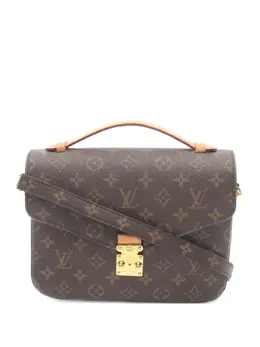 Louis Vuitton Pre-Owned: Коричневая сумка через плечо 