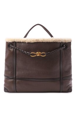 Bottega Veneta: Коричневая сумка 