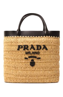 Prada: Бежевая сумка 