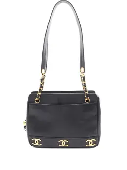 CHANEL Pre-Owned: Чёрная сумка 