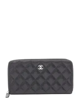 CHANEL Pre-Owned: Чёрный кошелёк 