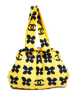 CHANEL Pre-Owned: Жёлтая сумка-шоппер 