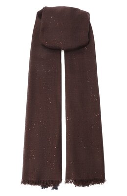 Brunello Cucinelli: Коричневый шарф 
