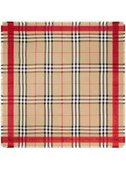 Burberry: Шарф в клетку 