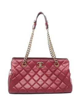 CHANEL Pre-Owned: Бордовая сумка 