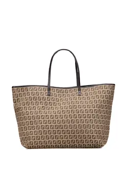 Fendi Pre-Owned: Коричневая сумка-шоппер 