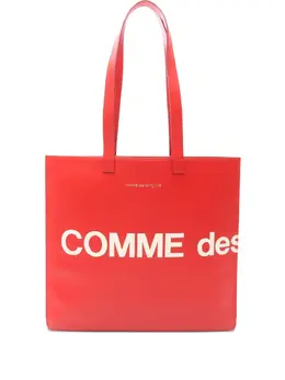 Comme Des Garçons: Сумка-шоппер с принтом 