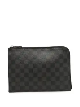 Louis Vuitton Pre-Owned: Чёрный клатч 