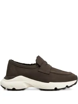 Tod's: Тёмные мокасины 