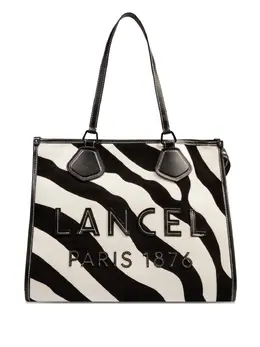 Lancel: Сумка-шоппер с принтом зебры 