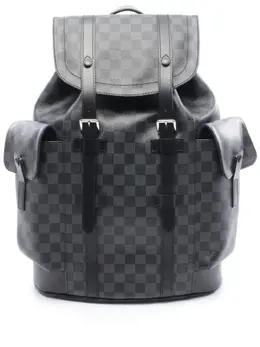 Louis Vuitton Pre-Owned: Чёрный рюкзак 