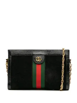 Gucci Pre-Owned: Чёрная сумка через плечо 