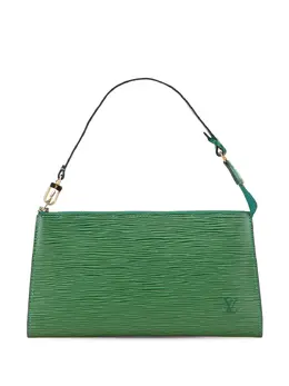 Louis Vuitton Pre-Owned: Зелёная сумка 