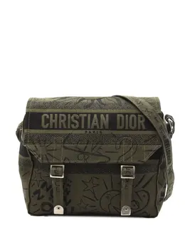 Christian Dior Pre-Owned: Зелёная сумка 