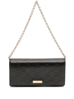 Gucci Pre-Owned: Чёрный кошелёк 