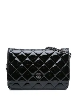 CHANEL Pre-Owned: Чёрный кошелёк 