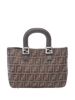 Fendi Pre-Owned: Коричневая сумка-шоппер 