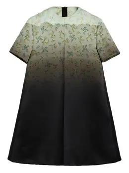 Jil Sander: Платье с растительным принтом 