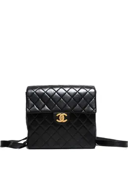 CHANEL Pre-Owned: Чёрный рюкзак 