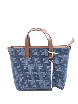 Fendi Pre-Owned: Голубая сумка-шоппер 