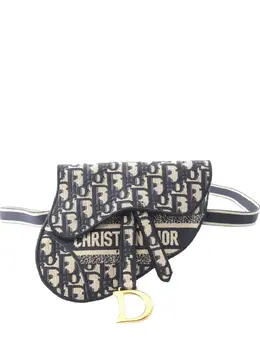Christian Dior Pre-Owned: Синяя поясная сумка 