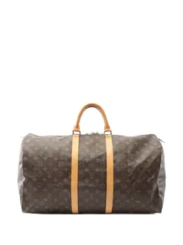 Louis Vuitton Pre-Owned: Коричневая дорожная сумка 