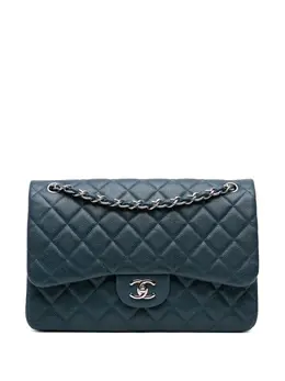 CHANEL Pre-Owned: Голубая сумка 