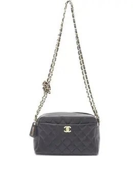 CHANEL Pre-Owned: Чёрная сумка через плечо 