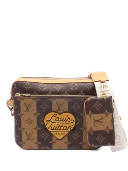 Louis Vuitton Pre-Owned: Коричневая сумка через плечо 
