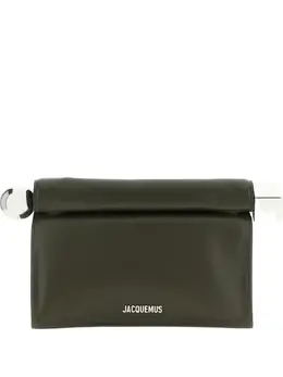 Jacquemus: Зелёный клатч 
