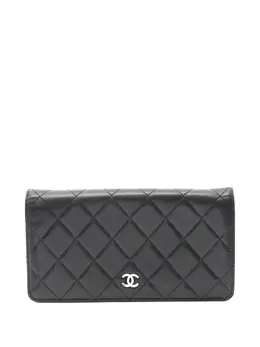 CHANEL Pre-Owned: Чёрный кошелёк 