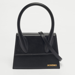 Jacquemus: Чёрная сумка на руку  Le Chiquito