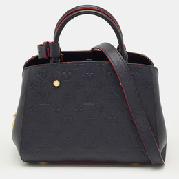 Louis Vuitton: Голубая сумка  Montaigne