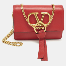 Valentino: Красная сумка через плечо 