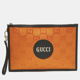 Gucci: Оранжевый клатч  Off The Grid