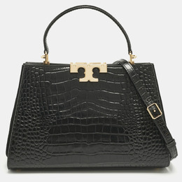 Tory Burch: Чёрная сумка на руку  Eleanor
