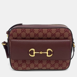 Gucci: Бордовая сумка через плечо  1955 Horsebit