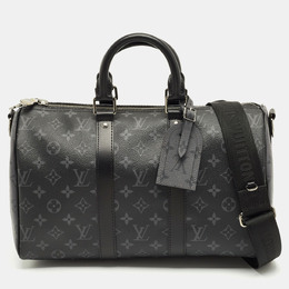 Louis Vuitton: Тёмная сумка  Keepall