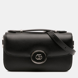 Gucci: Чёрная сумка  GG