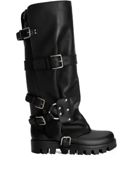 Dolce & Gabbana: Чёрные ботинки  Biker
