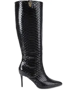 Kurt Geiger London: Чёрные ботинки 