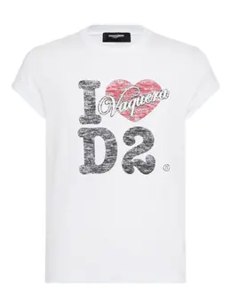 DSQUARED2: Белая футболка 