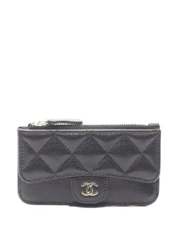 CHANEL Pre-Owned: Чёрный кошелёк 