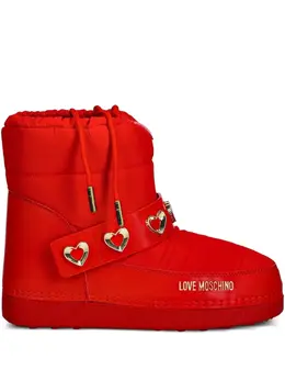 Love Moschino: Красные ботинки 