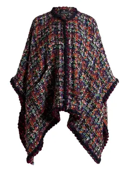 ETRO: Твидовый плащ 