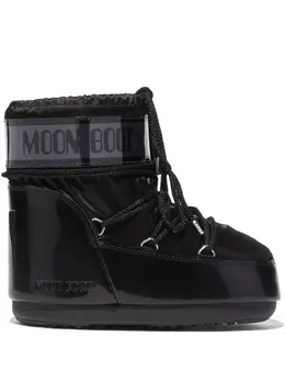 Moon Boot: Чёрные ботинки 