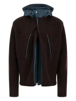 sacai: Пальто с капюшоном 