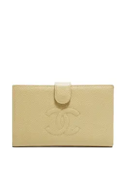 CHANEL Pre-Owned: Бежевый кошелёк 
