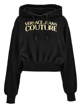 Versace Jeans Couture: Чёрная толстовка 